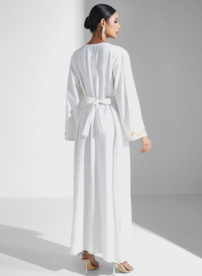 Embellished Flare Sleeve Jalabiya