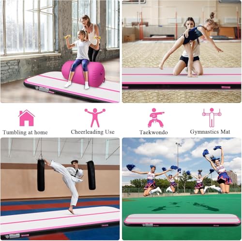 Estgora Gymnastics Mat For Tumbling 6.6ft Tumble Track 4 Inch Thick Inflatable Gymnastic Training Equipment For kids At Home Gym Cheerleading with Electric Pump - Image 4