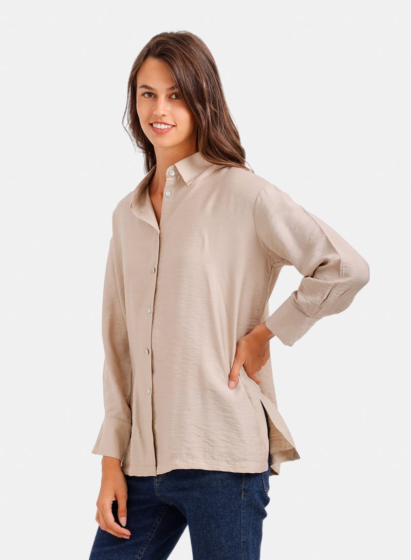 Carina Relaxed Crinkle Shirt - Image 3