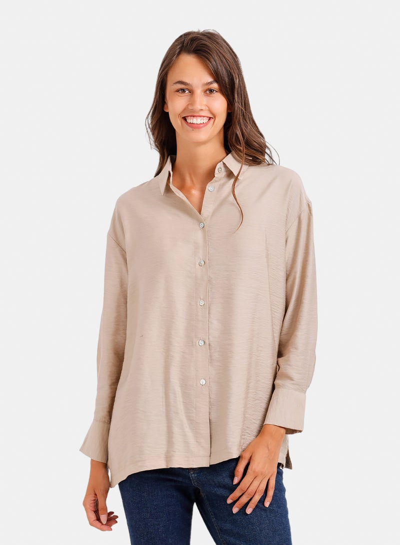 Carina Relaxed Crinkle Shirt - Image 1