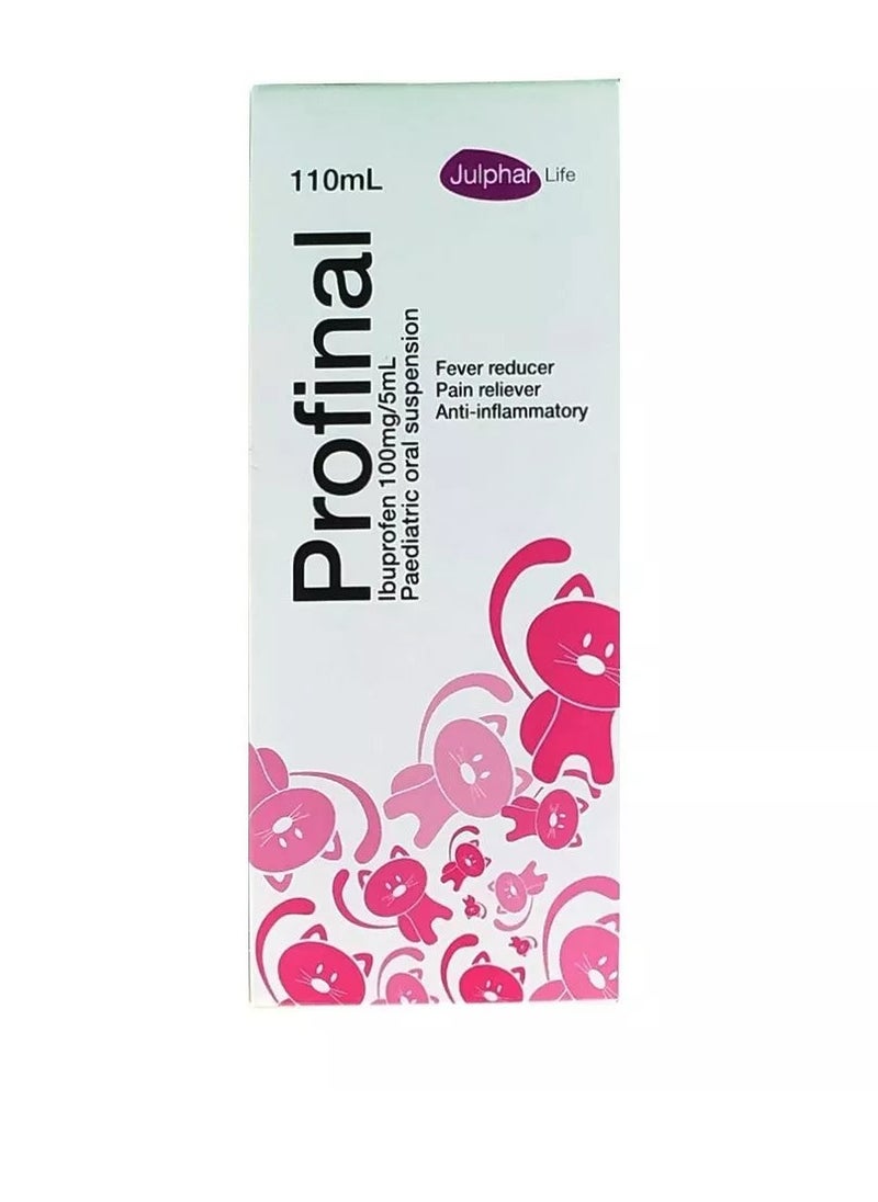 Profinal - Ibuprofen Paediatric Oral Suspension 110ml - Image 1
