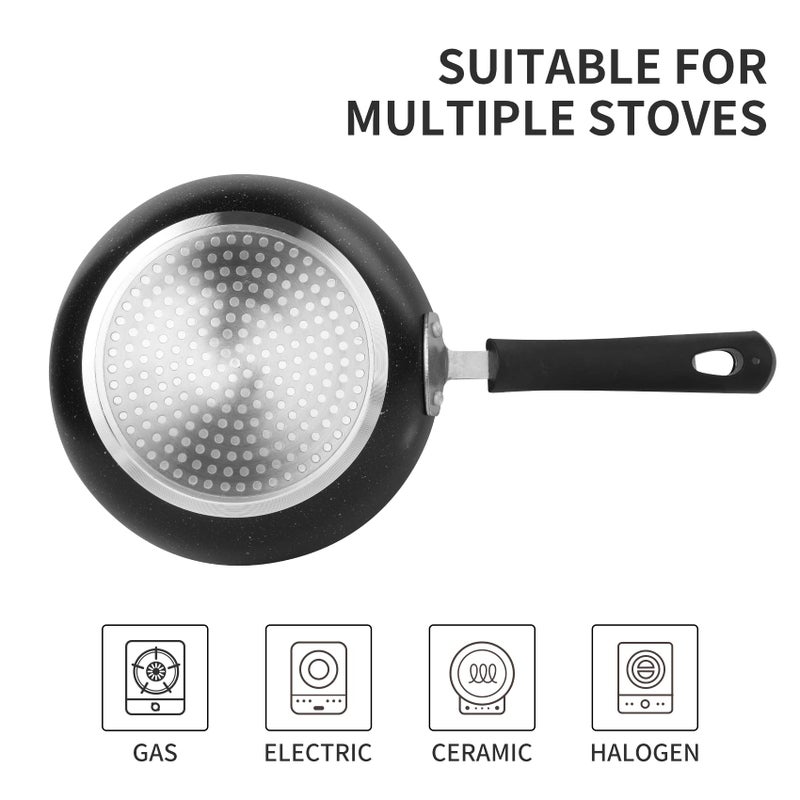 HooJay Nonstick Frying Pan Set-3-Pieces Skillet Set Induction Compatible,8 Inch,9.5 Inch and 11 Inch - Image 5