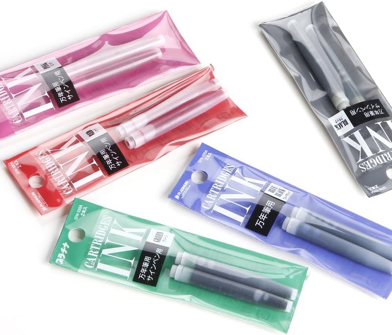 بلاتينيوم خراطوشة حبر قابلة لإعادة الملء من نوع Platinum Preppy Marker & Fountain Pen، لون أسود، مجموعة من 2 قطع، رقم المنتج: SPN 100 A - Image 3