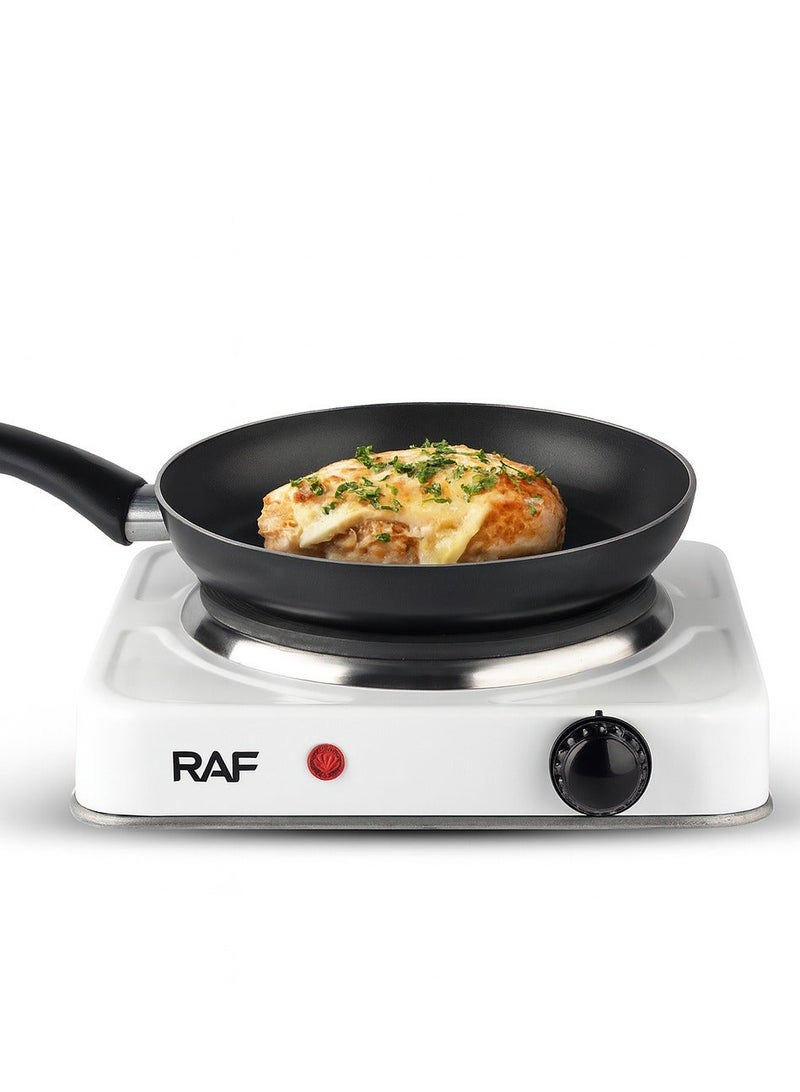 RAF Electric Stove 1000W – Single Burner Portable Hot Plate with Non-Stick Coating, Adjustable Temperature Control, Uniform Heat & Easy to Clean Compact Cooker - Image 1