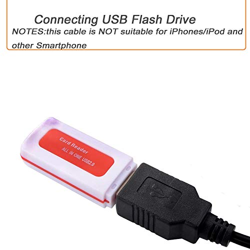 ELONN Music Interface Audio USB Adapter Cable,MMI/MDI/AMI to USB Cord Compatible with Audi, Volkswagen, Mercedes-Benz, Not for iPhones - Image 3