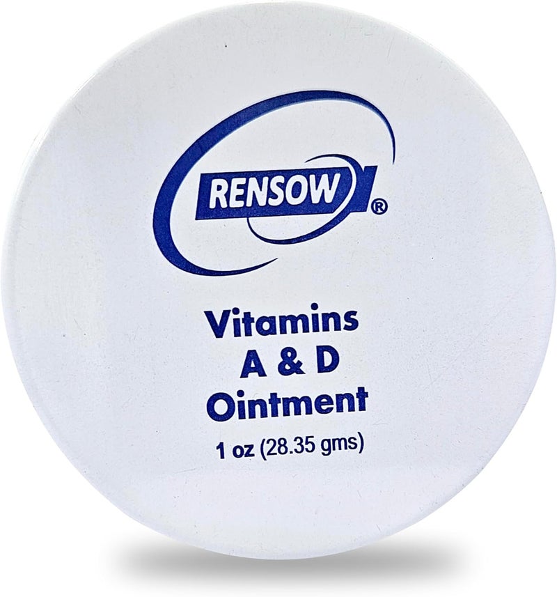 Rensow Vitamin A&D Ointment Tattoo Aftercare Healing Ointment Skin Protection & Recovery Balm Moisturizing Vitamin A & D Cream for Fresh Tattoos Dry Skin & Irritation Relief 1oz - Image 1