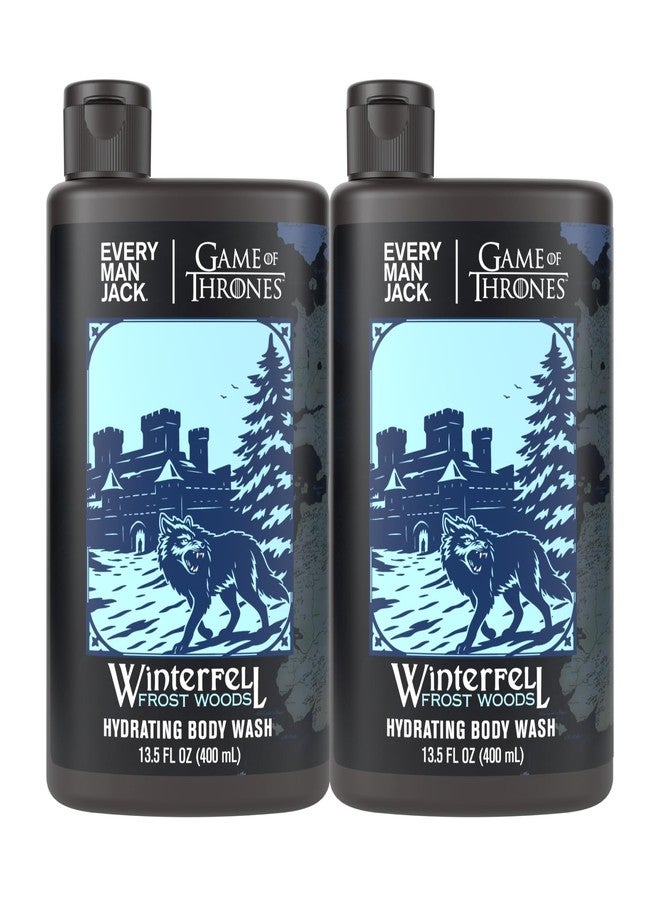Every Man Jack Game of Thrones Collectors Body Wash - Clean Ingredients - Winterfell - Frost Woods Scent - 13.5 oz (Pack of 2) - Image 1
