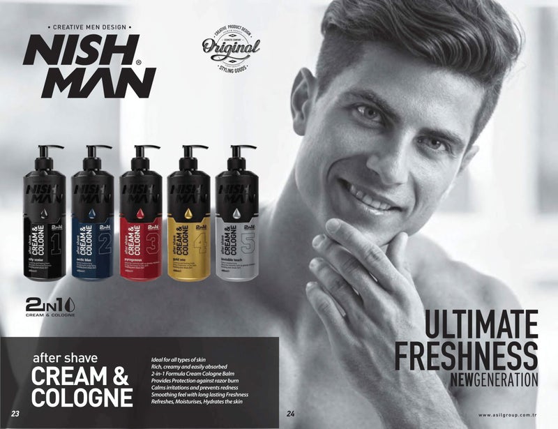 Nishman Cream & Cologne 2In1 Pyrogenous 03 400 ml - Image 2