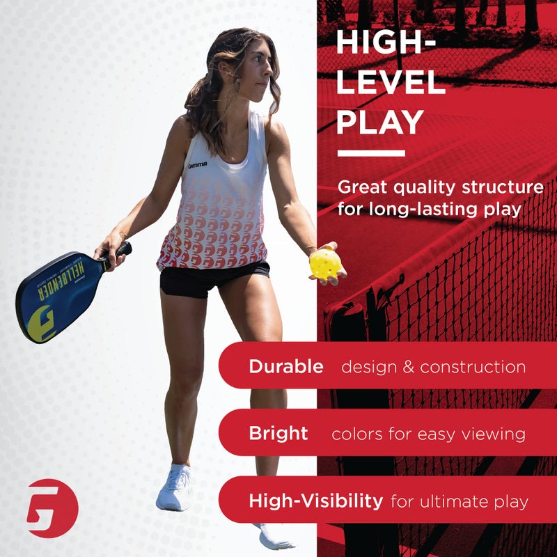 Gamma Photon Indoor Pickleballs Pack of 6, USAPA Approved, High-Visibility, Durable and Ultra-Balanced - Image 3