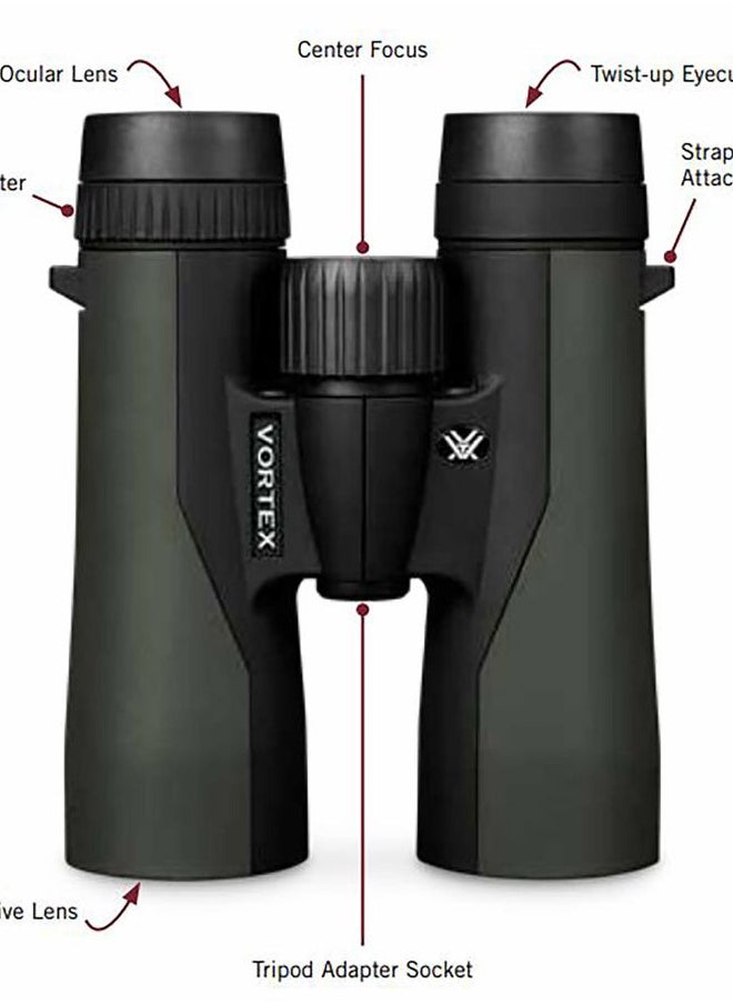 VORTEX Optics Crossfire HD 12x50 Binoculars - HD Optical System, Tripod Adaptable, Rubber Armor, Waterproof, Fogproof, Shockproof, Included GlassPak - Unlimited, Unconditional Warranty  - Image 5