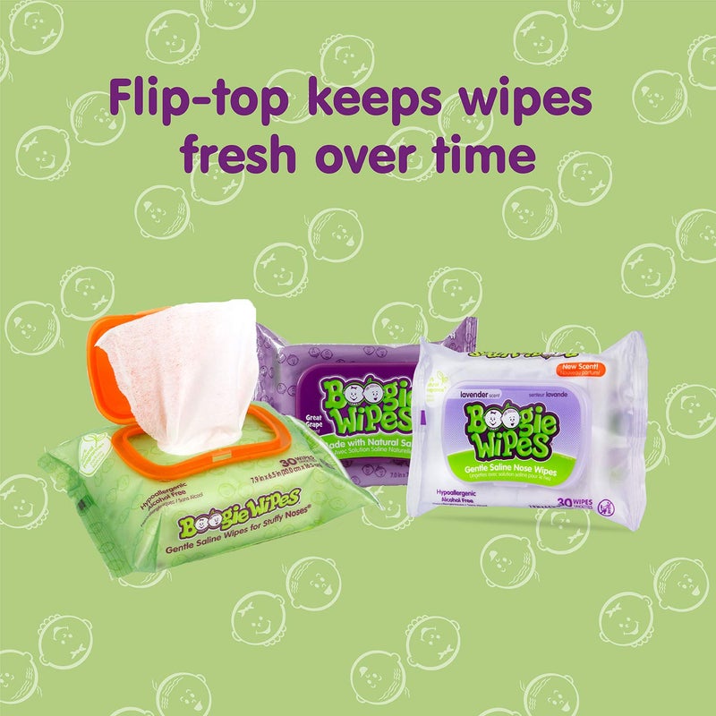 Boogie Wipes Grape 30ct Size 30ct Boogie Wipes Grape 30ct - Image 3