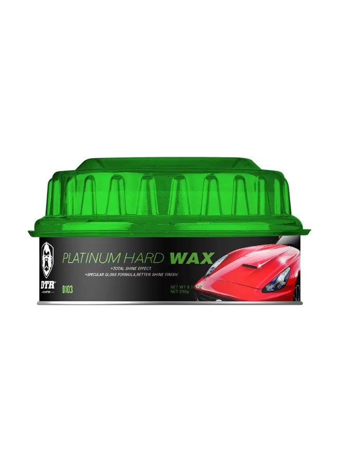 DTR | Platinum Hard Wax By CGS| D103 | 230g – Total Shine Effect – Long-Lasting Car Paint Protection
