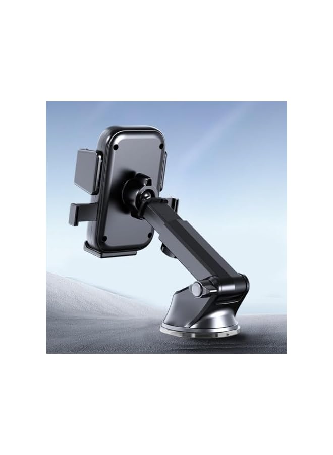 S-TOP Car Phone Mount Holder with Suction Cup Base, Dashboard and Air Vent Compatible, Adjustable Arm - Image 4