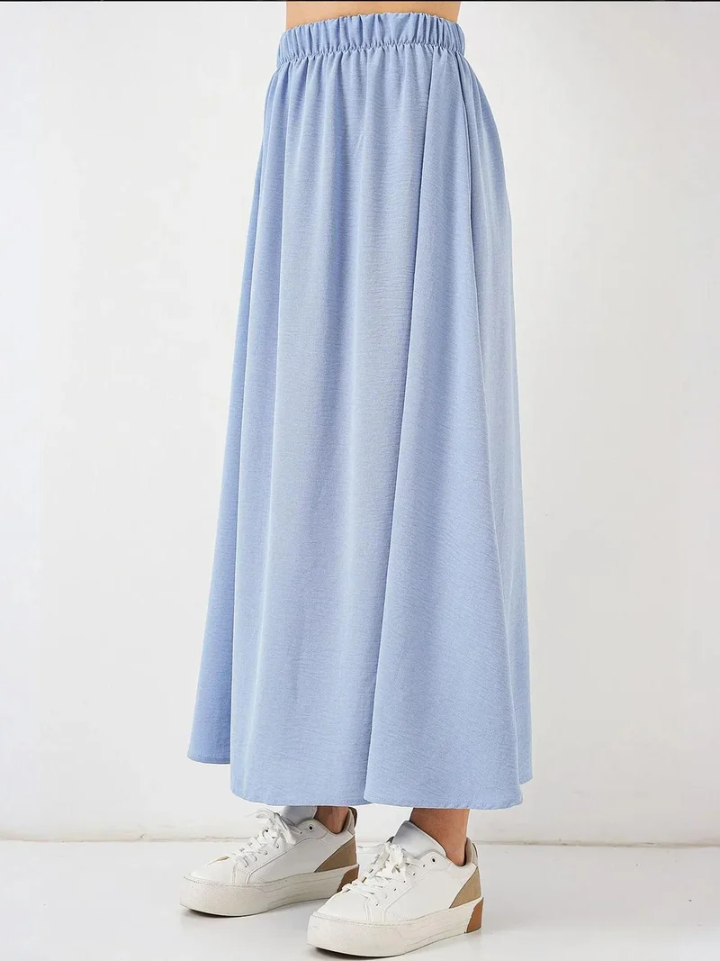 BIG DART BDART Textured Maxi Skirt with Drawstring Waist