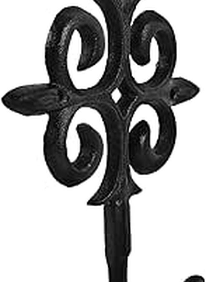 Cast Iron Hanging Basket Bracket Heavy Duty Plant Hanger Hook for Outdoor Garden Balcony - Image 1