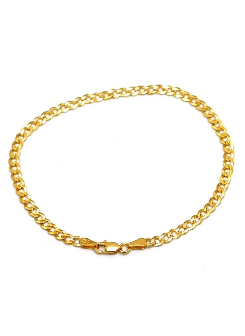 Gold Zone - Real Gold Solid Chain Anklet - Image 1