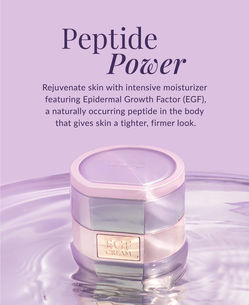 DHC EGF Cream, Hydrating Peptide Moisturizer, Collagen, Skin-Renewing, Firmness and Radiance, Fragrance and Colorant Free, Ideal for All Skin Types, 1.2 oz. Net wt. - Image 2