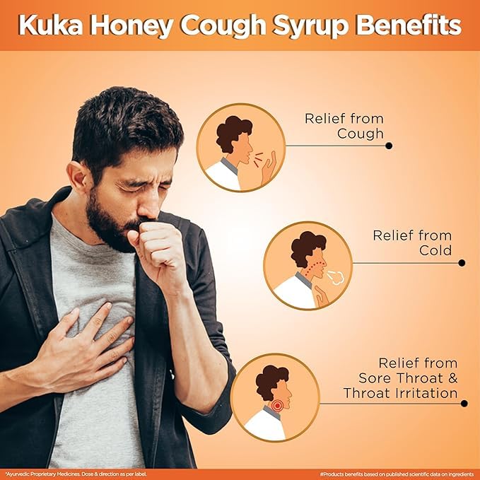 Multani Kuka Honey Cough Syrup | Pack of 2 (100ml each) | Get Ayurvedic Relief from Throat Issue, Chest Congestion, All Types Of cough & Cold | Goodness Of Tulsi, Pippali, Satpudina & Other Herbs - Image 4