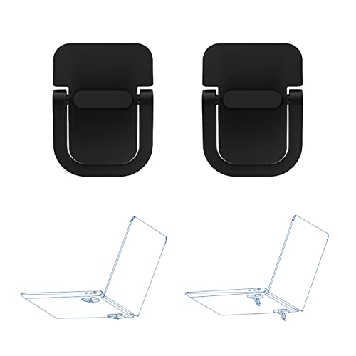 WedFeir 2pcs Keyboard Stands, Mini Laptop Stand for Desk, Portable Laptop Stand Compatible with MacBook Air Pro, Dell XPS, Lenovo, HP More. (Black) - Image 4