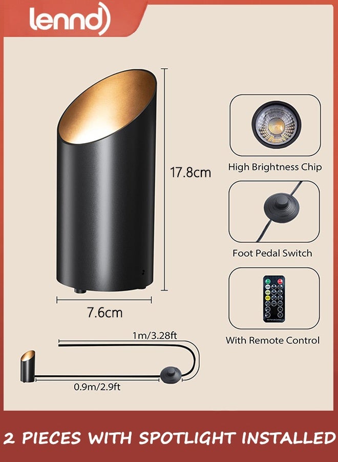 لينند مجموعة إضاءة أرضية - مصابيح LED 6000 كلفن مع جهاز تحكم عن بعد ومؤقت، و3 درجات حرارة لونية وإضاءة خافتة قابلة للتعتيم للأريكة الزاوية الداكنة والنباتات المنزلية والأعمال الفنية الجدارية الداخلية - Image 5