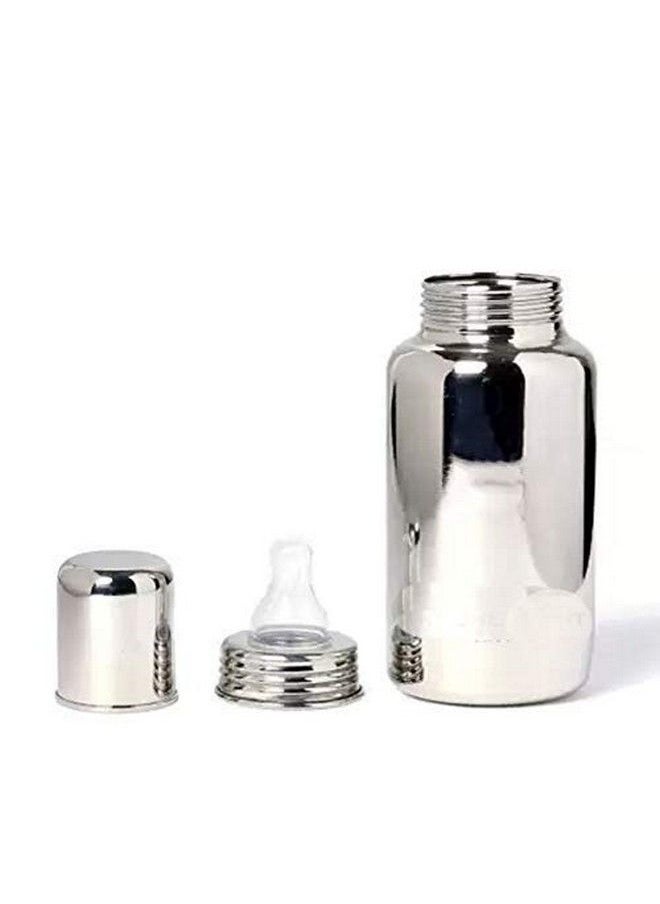 DOMENICO Stainless Steel Baby Feeding Bottle Milk Feeding Water Feeding 240 Ml Easy To Hold Bottle For Kids Babies  - Image 1