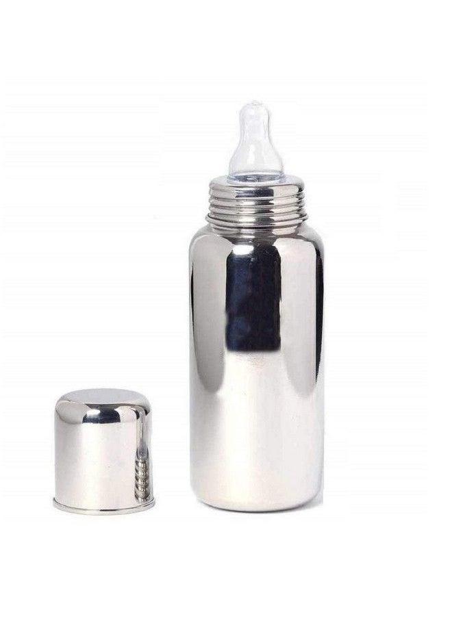 DOMENICO Stainless Steel Baby Feeding Bottle Milk Feeding Water Feeding 240 Ml Easy To Hold Bottle For Kids Babies  - Image 3