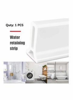 Y&D Collapsible Threshold Water Dam Self Adhesive Sealing Tape for Kitchen Bathroom Tub Shower Floor, Waterproof Flow Block Seal Strip 39Inch  - Image 2