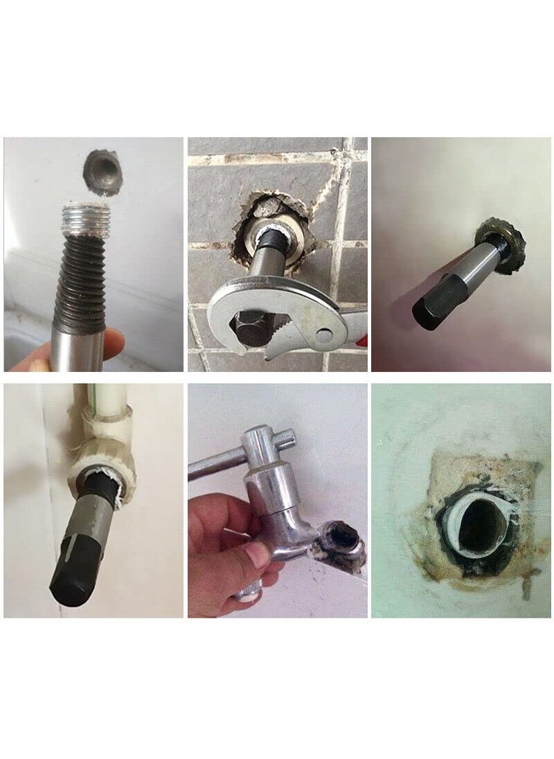 YADAV as tool center 8PCS Easy Out Screw Extractor Set Damaged Screw Broken Bolt Water Pipe Remover  - Image 4