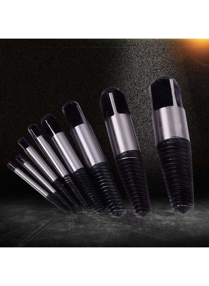 YADAV as tool center 8PCS Easy Out Screw Extractor Set Damaged Screw Broken Bolt Water Pipe Remover  - Image 3