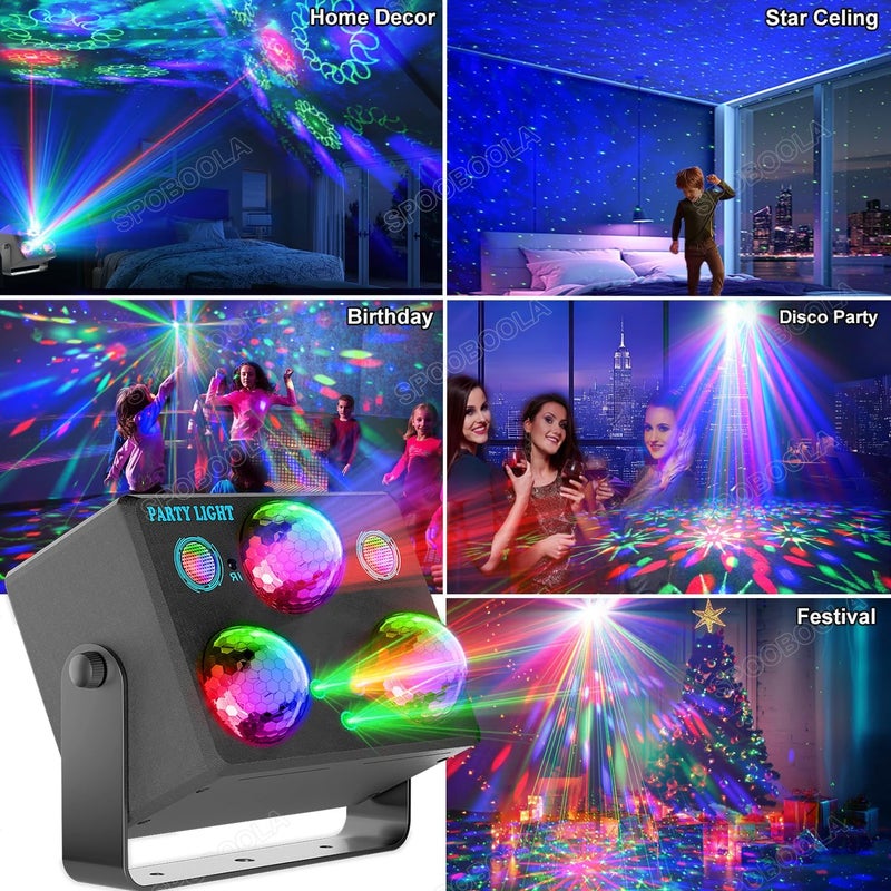 SPOOBOOLA Party Lights - Disco DJ Strobe Light with Remote Control for Parties and Events - Image 2