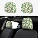 YANGDADA Vintage Groovy Flowers Cute Car Head Rest Covers 2 Piece Elastic Car Seat Headrest Protector Universal Fit Most Vehicles Auto Interior Accessories for Women Men - Image 2