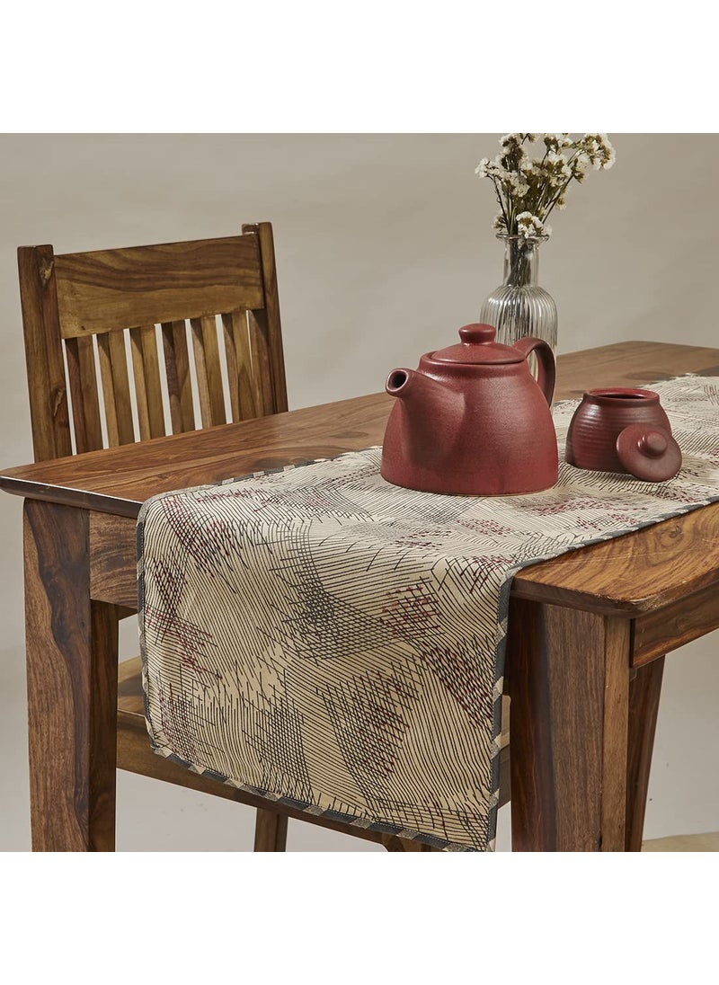 Fabindia Fabindia Maaya Cotton Printed Table Runner Large 8 Seater Table Runner 32.5cm x 1.8m  - Image 3