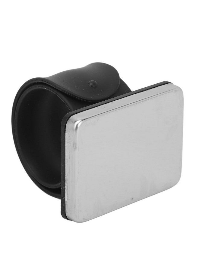 Yinhing Makeup Mixing Palette,Magnetic Cosmetic Mixing Palette with Silicone Wrist Strap,Manicure Palette,Easy Clean,Black - Image 3
