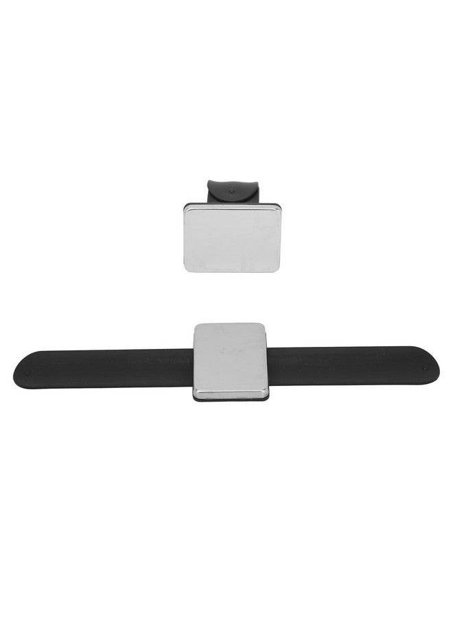 Yinhing Makeup Mixing Palette,Magnetic Cosmetic Mixing Palette with Silicone Wrist Strap,Manicure Palette,Easy Clean,Black - Image 5