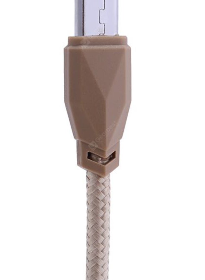 أوي كابل شحن ومزامنة بيانات بمنفذ Micro USB ذهبي - Image 4