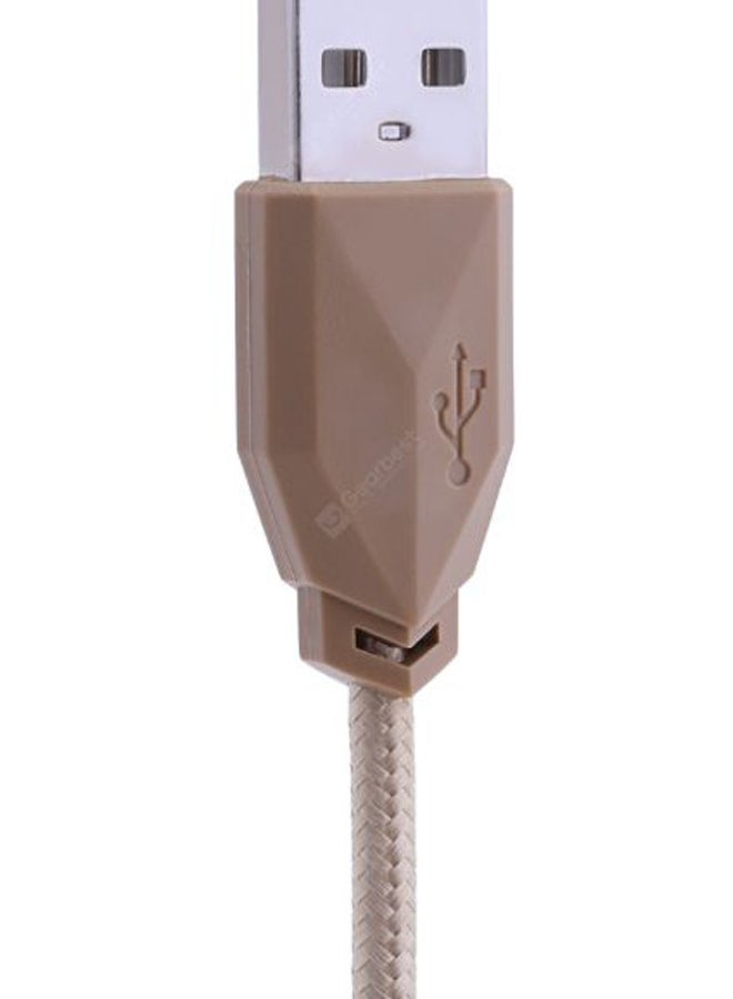 أوي كابل شحن ومزامنة بيانات بمنفذ Micro USB ذهبي - Image 5