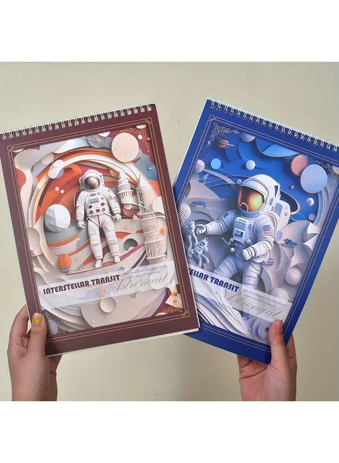 4 A4 Coil Sketch Books Thickened Art Quick Sketch Scenery Covers Durable Binding - Image 4