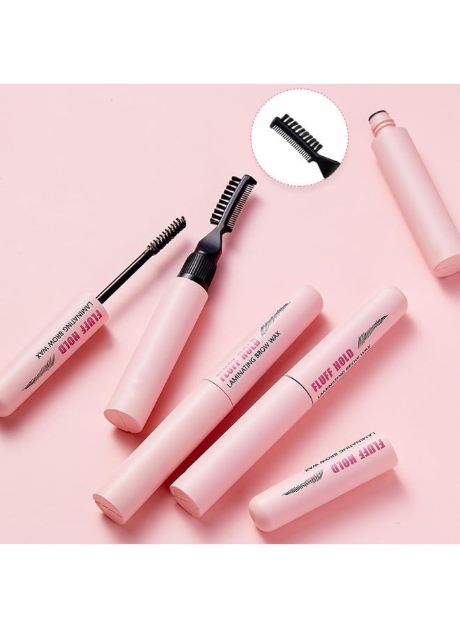 بوداير 3D Eyebrow Gel - جل حواجب شفاف يدوم طويلا للرفع والتصفيح بفرشاة على الوجهين ، شمع تصفيف الشعر - Image 5