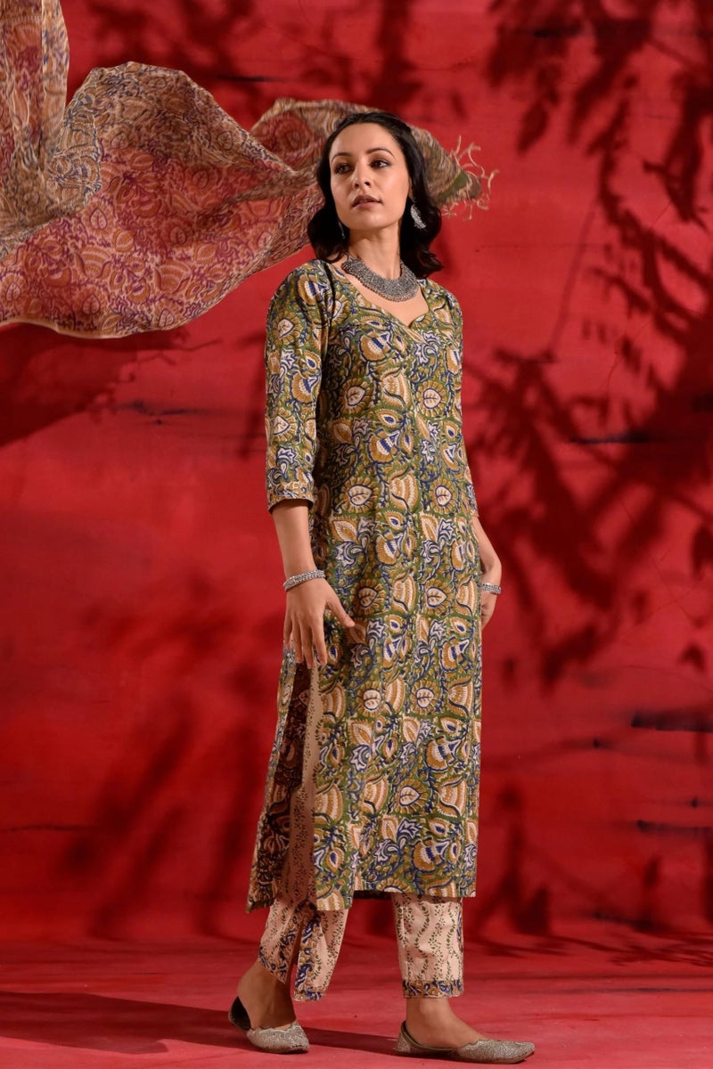 Kalaanj Kurta Set for Women || 3pic Kurta for Women (KALSS24SK-6_SP-53-S) - Image 3