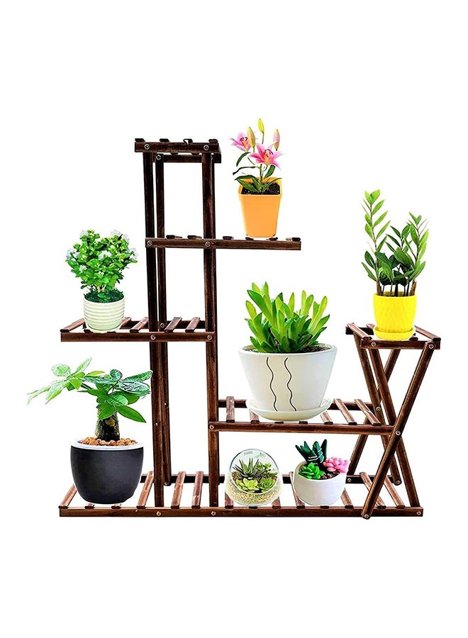 HOME TASTE Hometaste Wooden Flower Stand - Flower Plant Pot Stand - Stylish Display For Indoor And Outdoor Plants (Xh) 