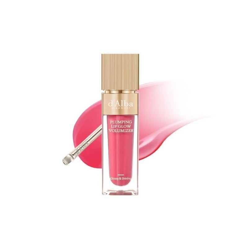 d'Alba Plumping Lip Glow Mood Volumizer Petal Rose 5ml - Image 1