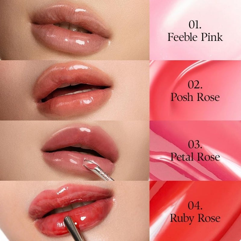 d'Alba Plumping Lip Glow Mood Volumizer Petal Rose 5ml - Image 5