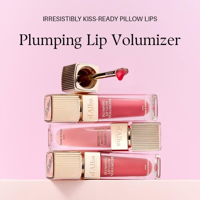 d'Alba Plumping Lip Glow Mood Volumizer Petal Rose 5ml - Image 2