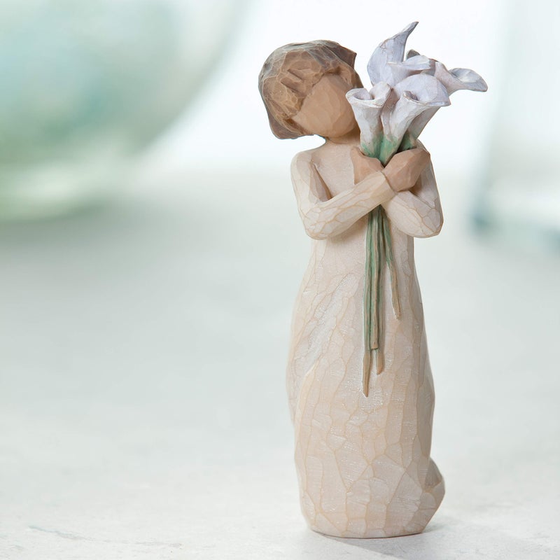 Willow Tree Beautiful Wishes, A Gathering of Beautiful Wishes for You - Love, Health, Happiness, A Gift That Expresses Caring or for Those Who Love Flowers, Sculpted Hand-Painted Figure - Image 5