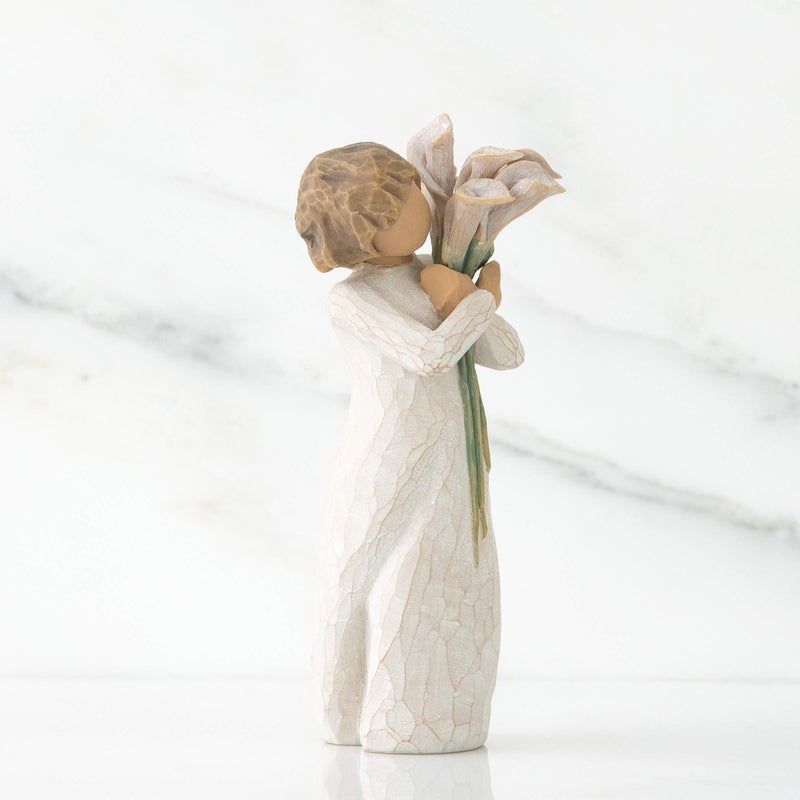 Willow Tree Beautiful Wishes, A Gathering of Beautiful Wishes for You - Love, Health, Happiness, A Gift That Expresses Caring or for Those Who Love Flowers, Sculpted Hand-Painted Figure - Image 4