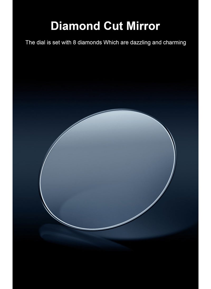 جوهوس ساعة نسائية، سوار من الفولاذ المقاوم للصدأ، ساعة كوارتز كلاسيكية فاخرة مقاومة للماء، ساعة يد نسائية دائرية أنيقة للعمل - هدية للأم أو الصديقة - Image 5