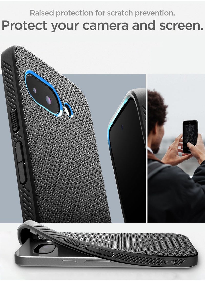 Spigen Liquid Air Google Pixel 9a Case Cover (2025) - Matte Black  - Image 5