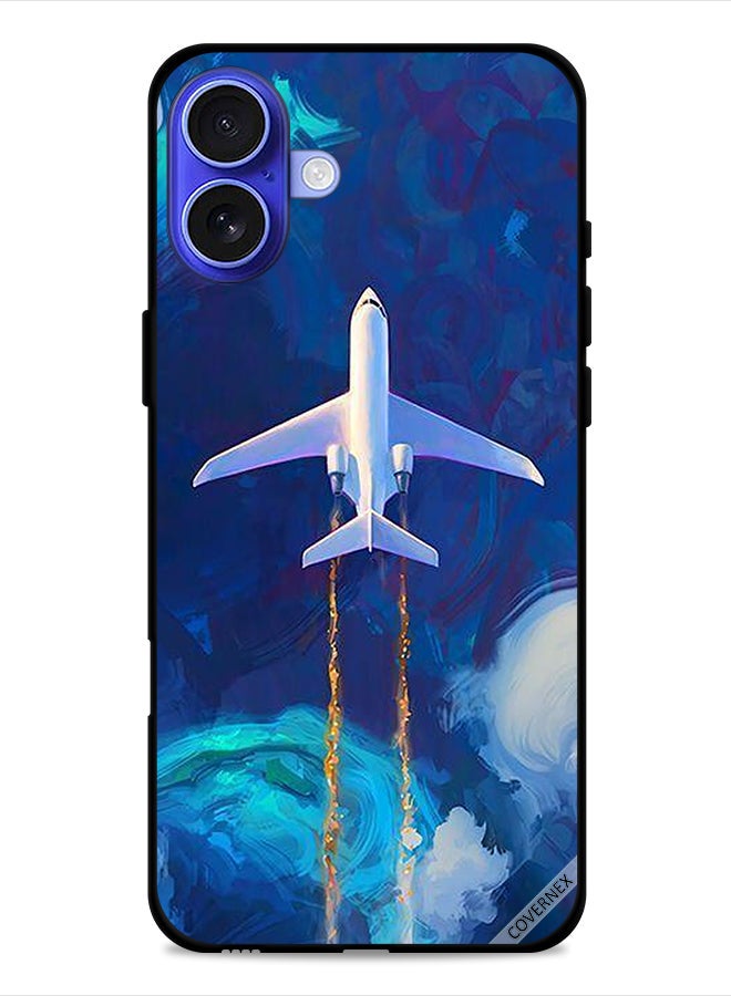 Covernex Apple iPhone 16 Protective Case Cover Airplane Art - Image 1