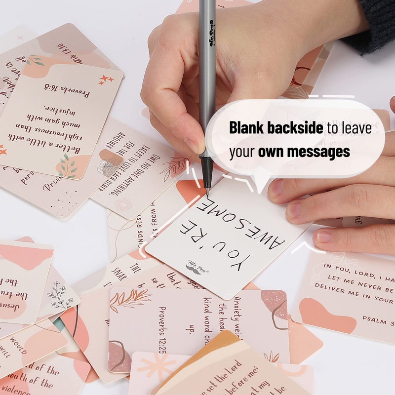 Mr. Pen- Prayer Cards, 70 Unique Bible Verse Boho Theme, Mini Scripture Cards for Women and Men, with Verses, Christian - Image 4