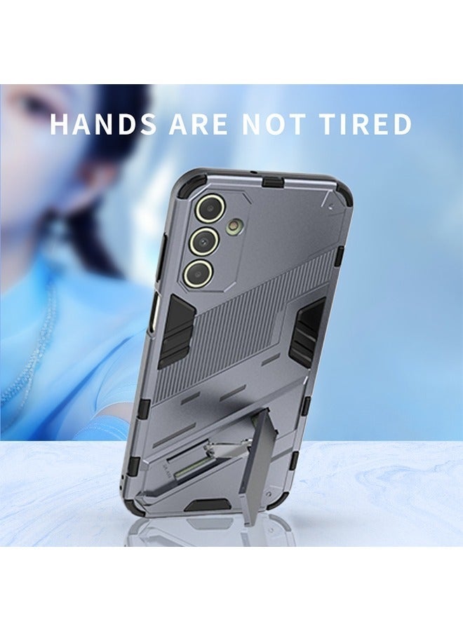 X-level Samsung Galaxy A15 4g/5g Case Cover with Dual Layer Anti-scratches Camera Protector Shockproof Protective Back Cover with Invisible Hands-free Holder Kickstand Protection Phone Accessory - Image 3